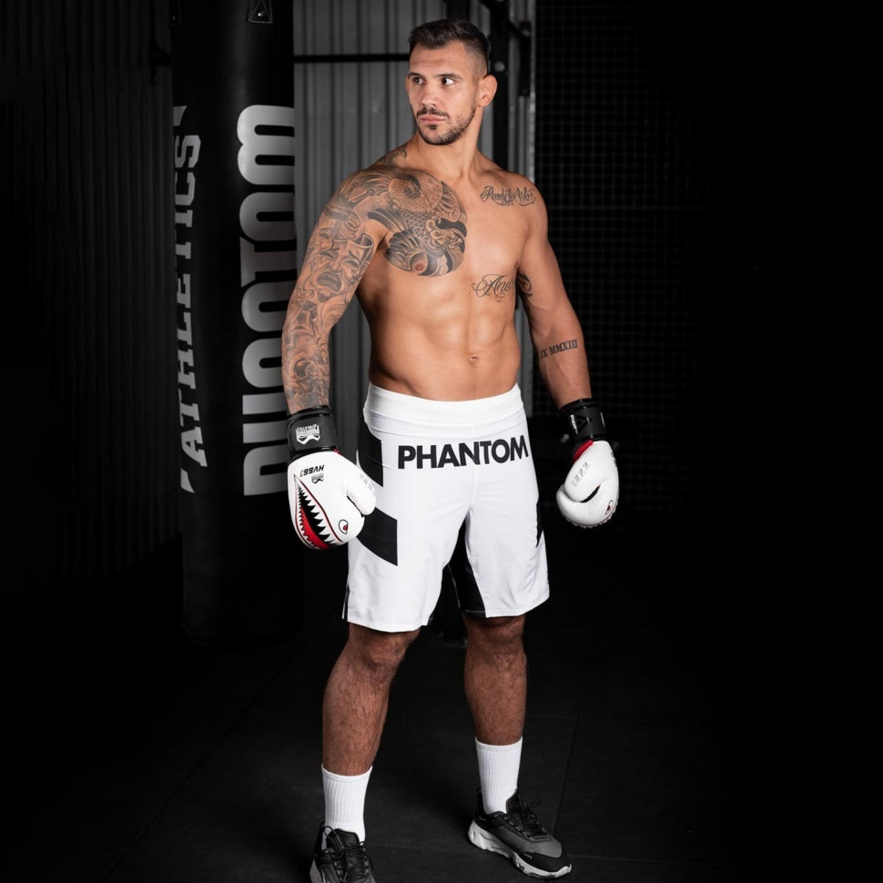 Боксерские перчатки Fight Squad WEISS Phantom PHBG2218-16 White 16 oz