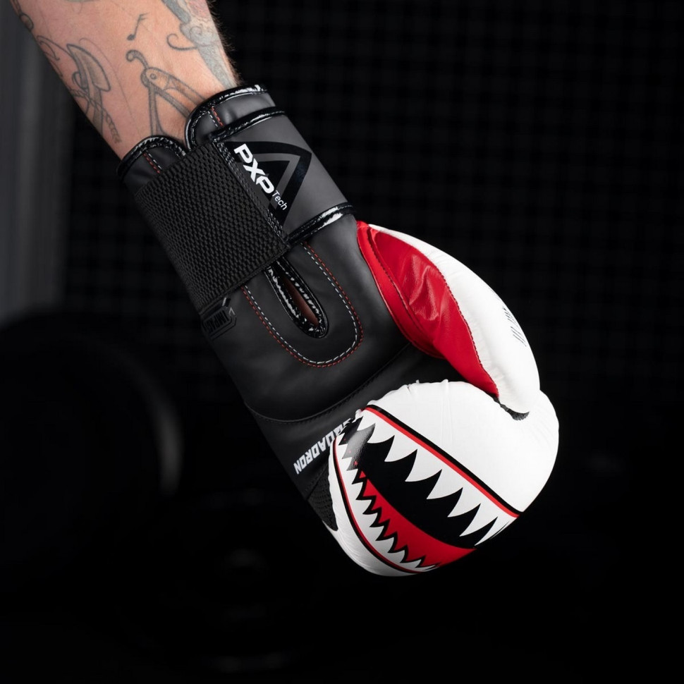 Боксерские перчатки Fight Squad WEISS Phantom PHBG2218-16 White 16 oz
