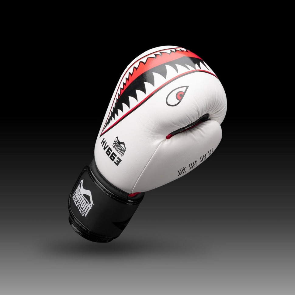 Боксерские перчатки Fight Squad WEISS Phantom PHBG2218-16 White 16 oz