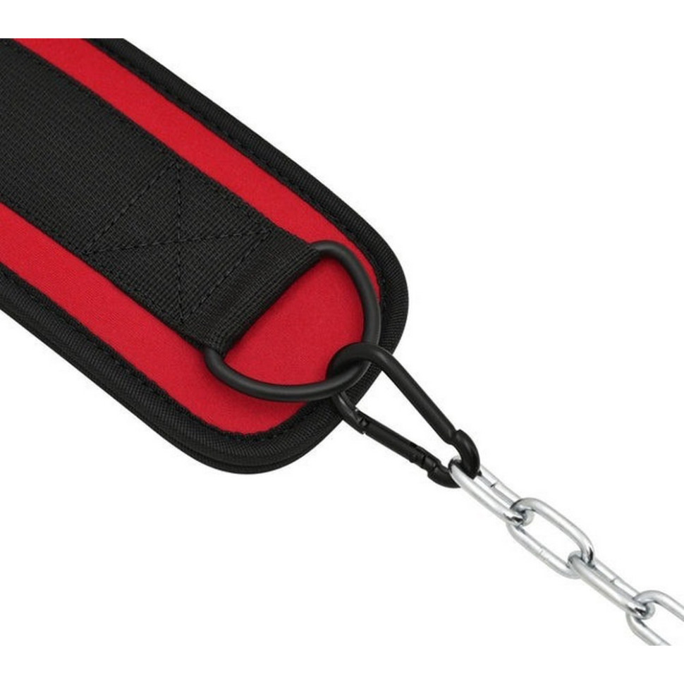 Пояс для обтяжень з ланцюгом RDX Inc Limited PRO DIPPING BELT 2 LAYER  WDB-T7R Red