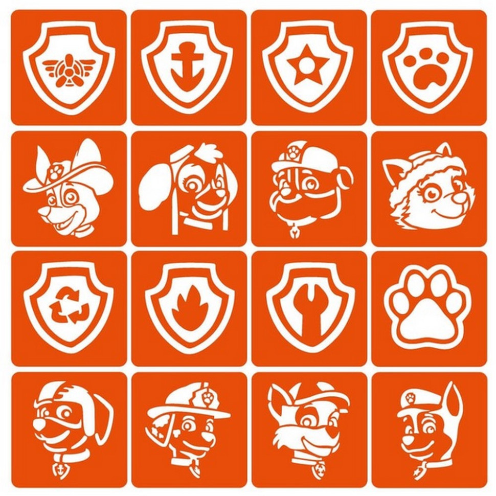 Набор трафаретов для био-тату «Щенячий патруль» Fresh Tattoo paw-patrol-16