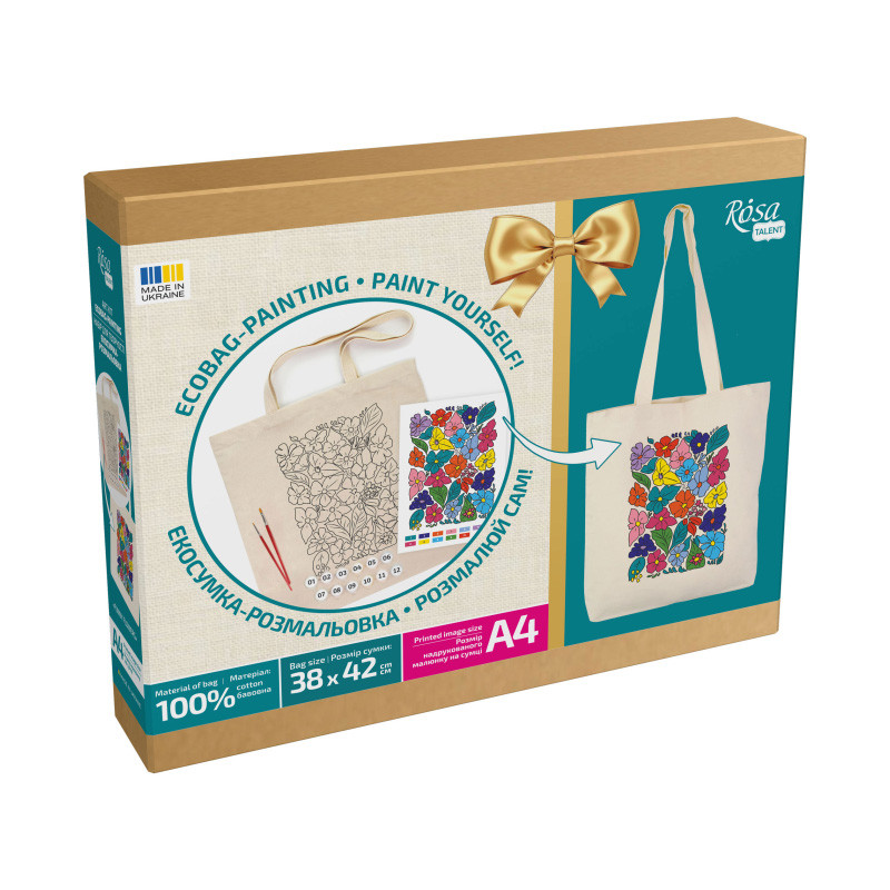 Набір для творчості екосумка-розмальовка 