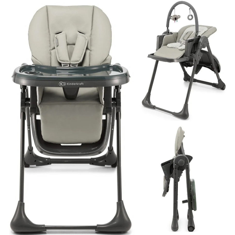 Стільчик для годування Tummie Kinderkraft KHTUMM00GRY0000 Grey