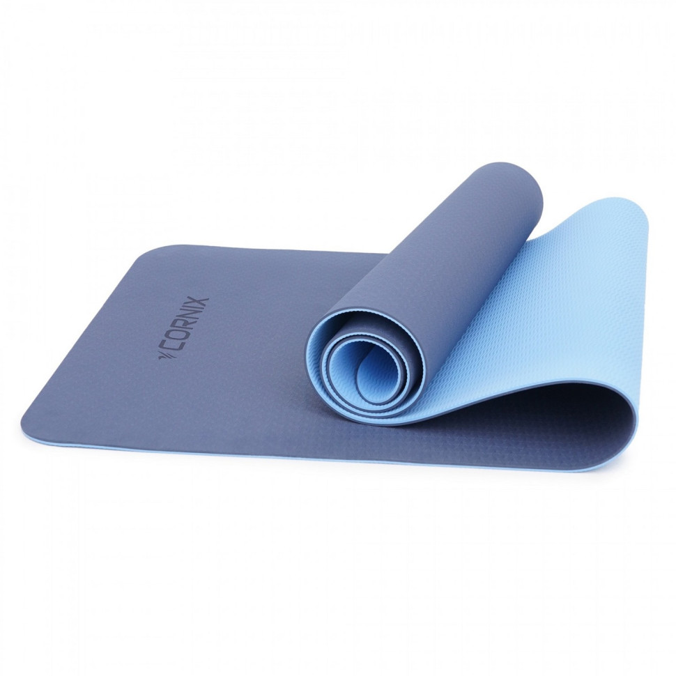 Коврик спортивный Cornix XR-0003, 183 x 61 x 0.6 cм, Blue/Sky Blue