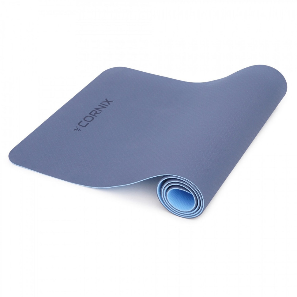Коврик спортивный Cornix XR-0003, 183 x 61 x 0.6 cм, Blue/Sky Blue