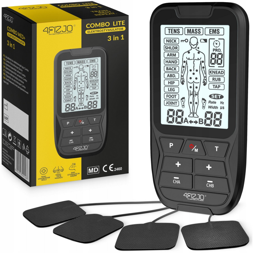 Аппарат для электростимуляции мышц Combo LITE 3 в 1 4FIZJO P-5905973401487