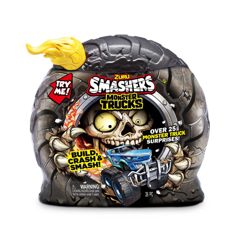 Дитяча іграшка Monster Wheels Шарк Трек Smashers 74103D у наборі з аксесуарами