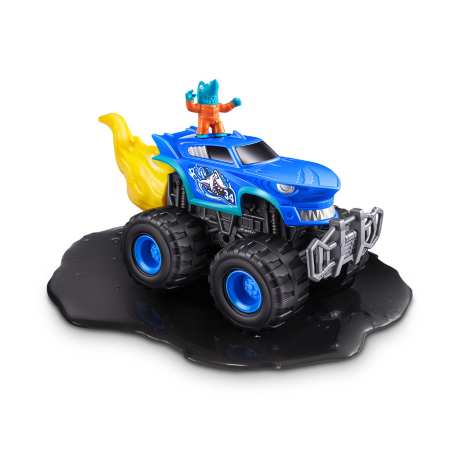 Дитяча іграшка Monster Wheels Шарк Трек Smashers 74103D у наборі з аксесуарами