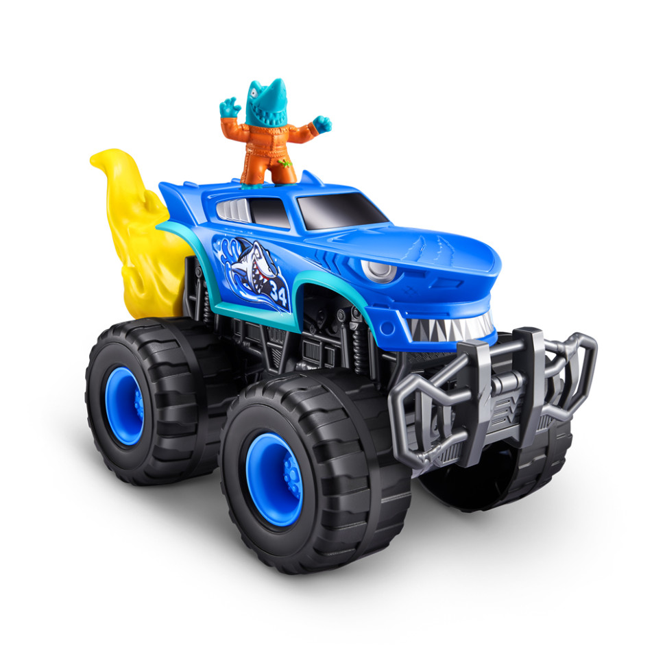 Дитяча іграшка Monster Wheels Шарк Трек Smashers 74103D у наборі з аксесуарами