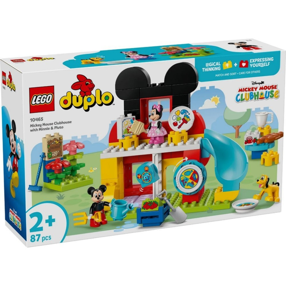 Конструктор Микки Маус: Клубный дом из Минни и Плуто LEGO DUPLO 10465, 87 деталей