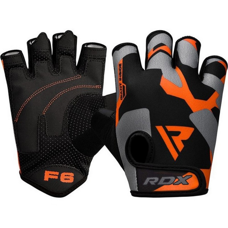 Рукавички для фітнесу F6 Sumblimation RDX Inc Limited WGS-F6O-L, Orange, L