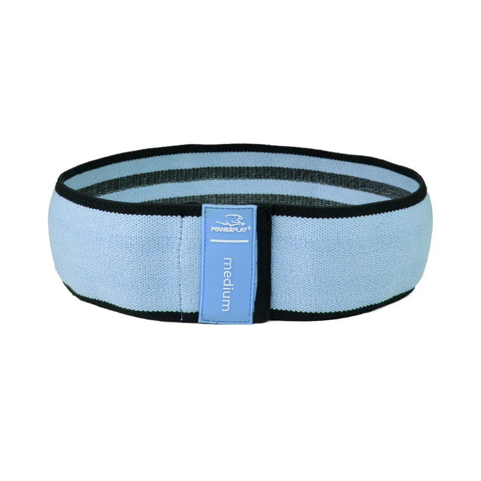 Тканевая резинка для фитнеса и спорта PowerPlay PP_4111_Blue_M