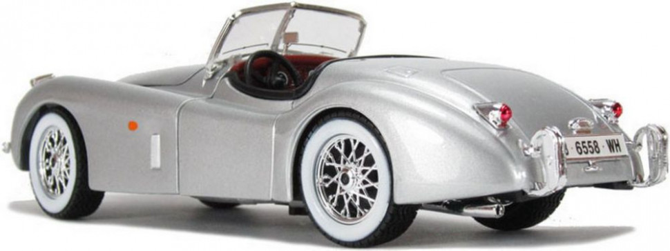 Автомодель - JAGUAR XK 120 (1951) (ассорти вишневый, серебристый)