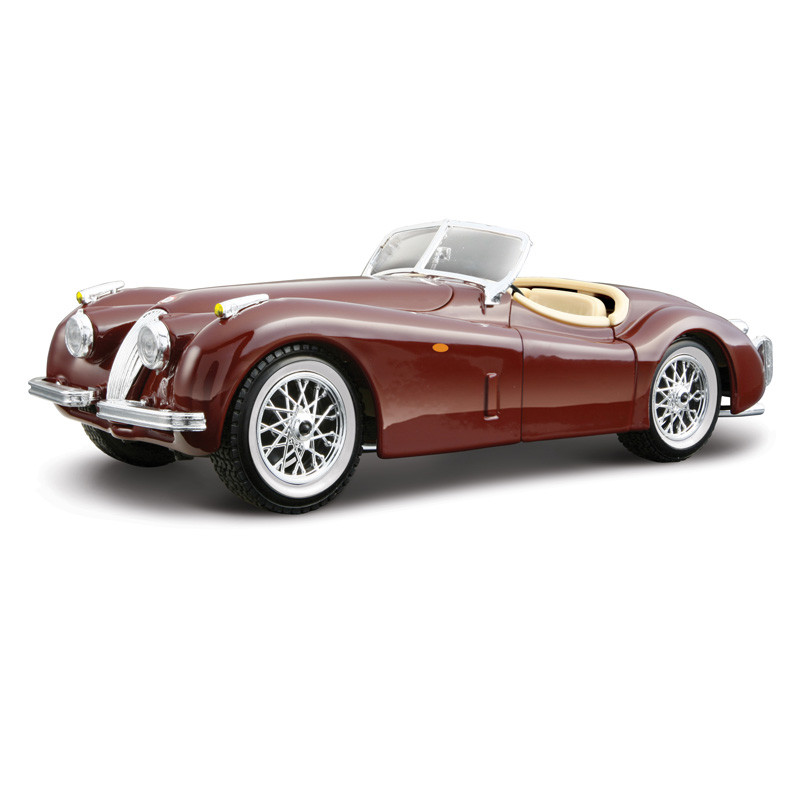 Автомодель - JAGUAR XK 120 (1951) (ассорти вишневый, серебристый)