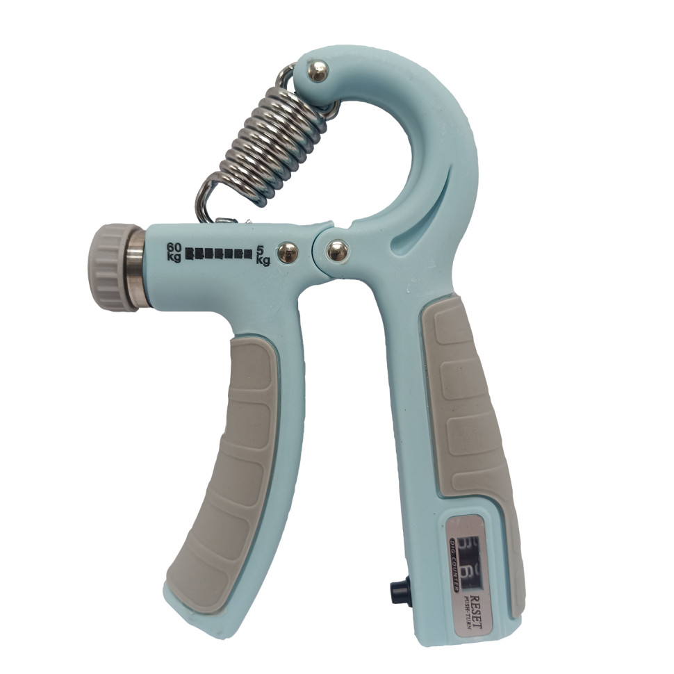 Эспандер кистевой со счетчиком Bambi MS 4122-1(Turquoise) нагрузка 5-60 кг