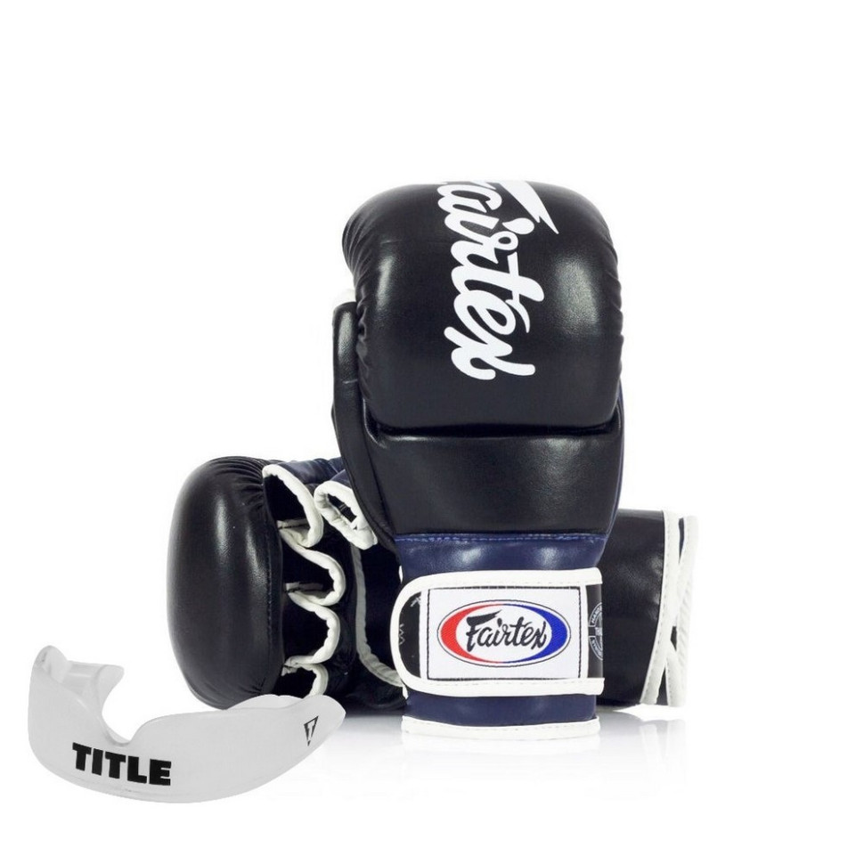 Рукавиці греплінгові для ММА FGV18 Fairtex FGV18_M_Black/Blue, розмір M