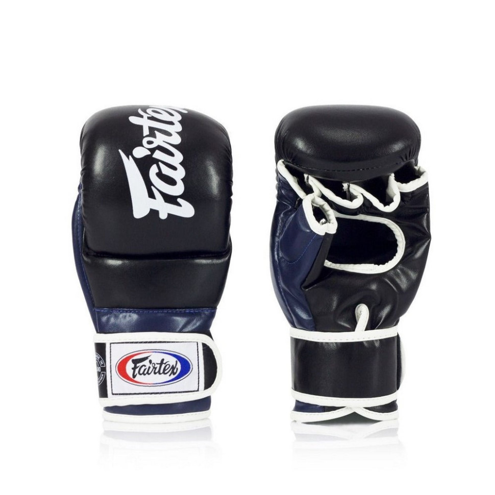 Рукавиці греплінгові для ММА FGV18 Fairtex FGV18_M_Black/Blue, розмір M