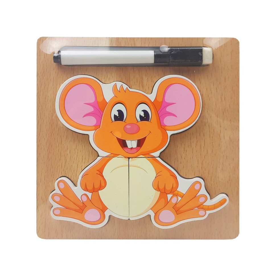 Дерев'яна іграшка Пазли Bambi MD 2525