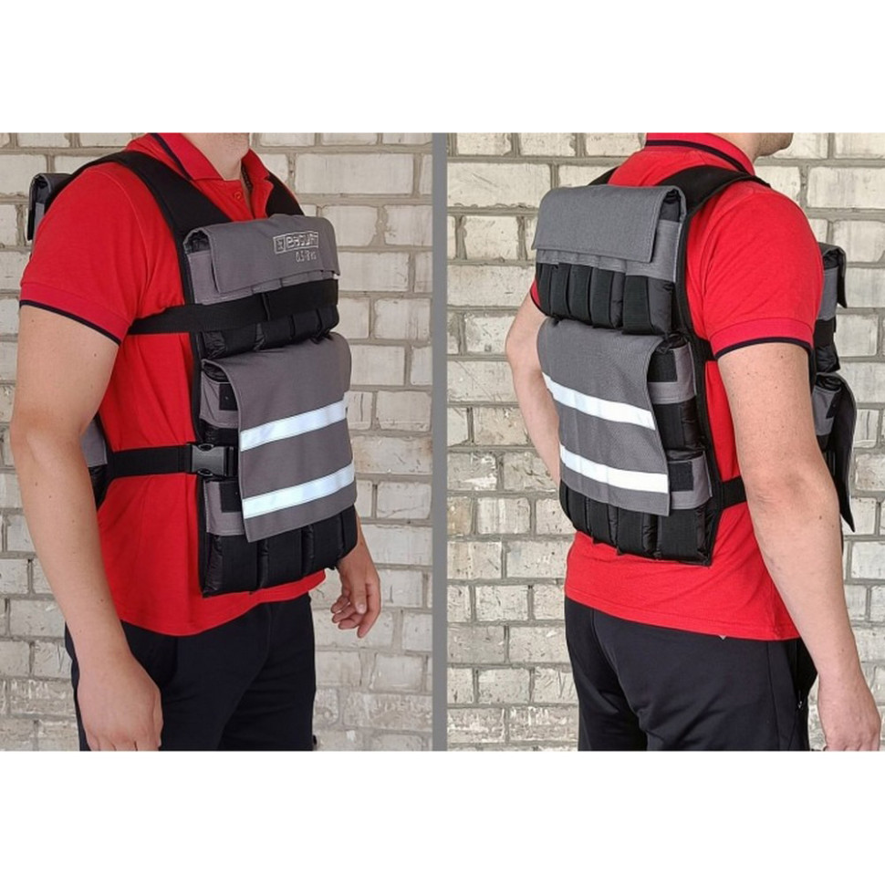 Жилет утяжелитель наборной с шагом Armor EasyFit EF-WTV-180, 18 кг 0,5 кг