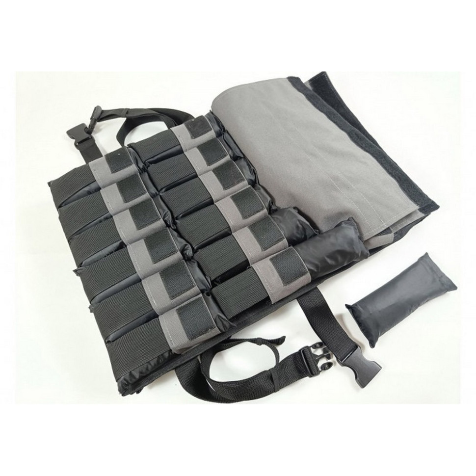 Жилет утяжелитель наборной с шагом Armor EasyFit EF-WTV-180, 18 кг 0,5 кг