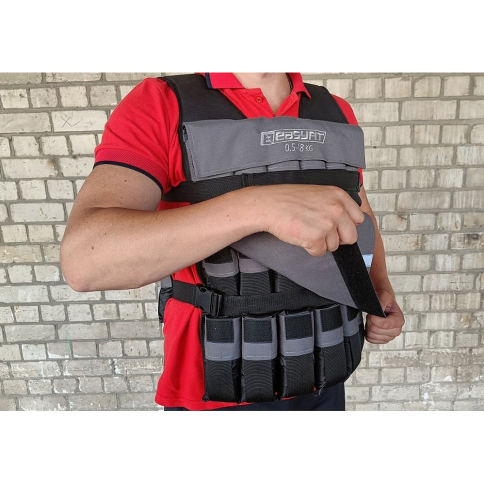 Жилет утяжелитель наборной с шагом Armor EasyFit EF-WTV-180, 18 кг 0,5 кг