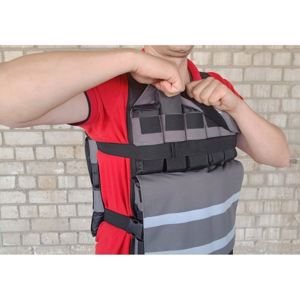 Жилет утяжелитель наборной с шагом Armor EasyFit EF-WTV-180, 18 кг 0,5 кг