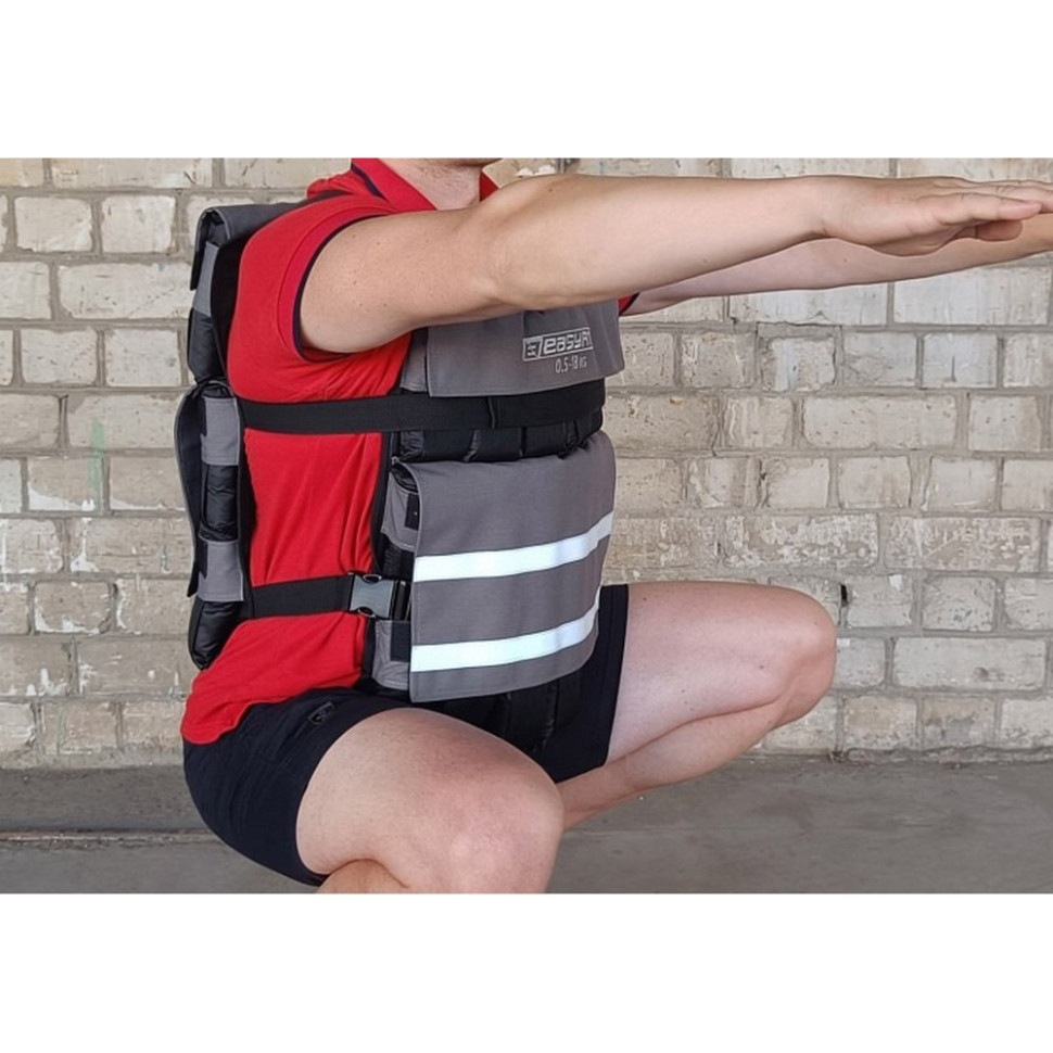 Жилет утяжелитель наборной с шагом Armor EasyFit EF-WTV-180, 18 кг 0,5 кг