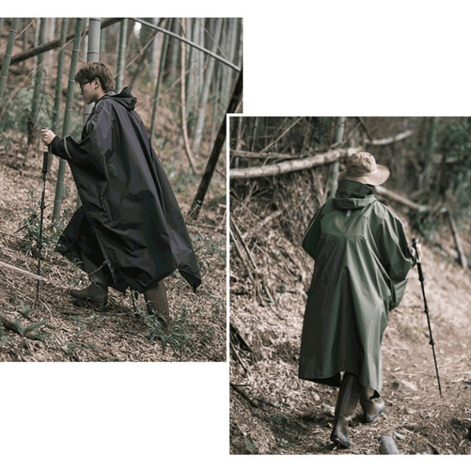 Плащ-дощовик NH21FS036 Naturehike 6927595772263, p-p L, чорний