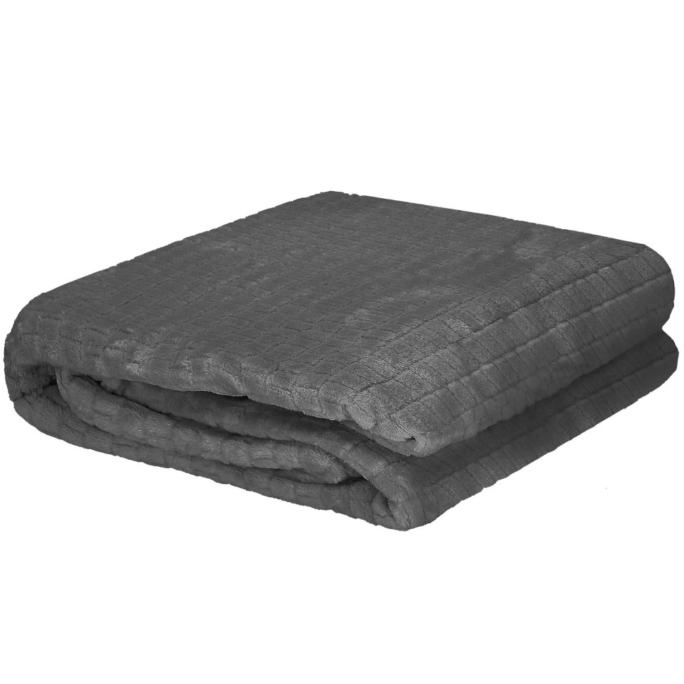 Плед-покрывало Extra Soft Springos HA7106 серый 130x180 см