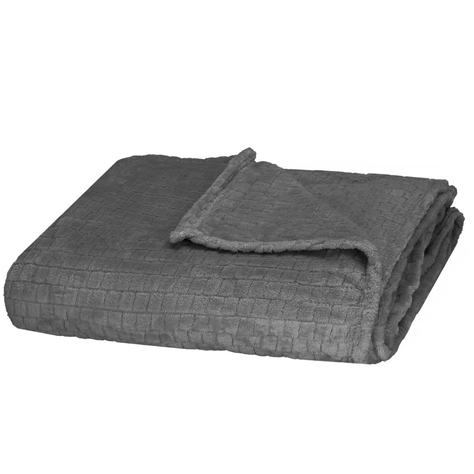Плед-покрывало Extra Soft Springos HA7106 серый 130x180 см