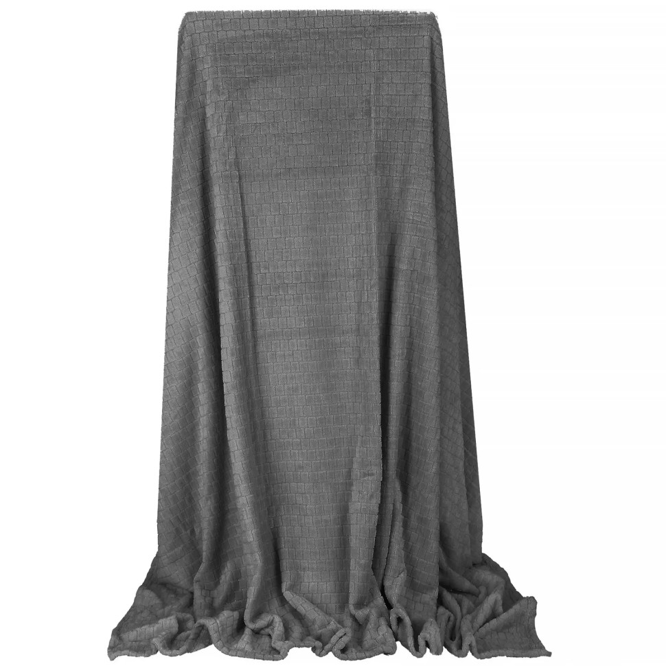 Плед-покрывало Extra Soft Springos HA7106 серый 130x180 см