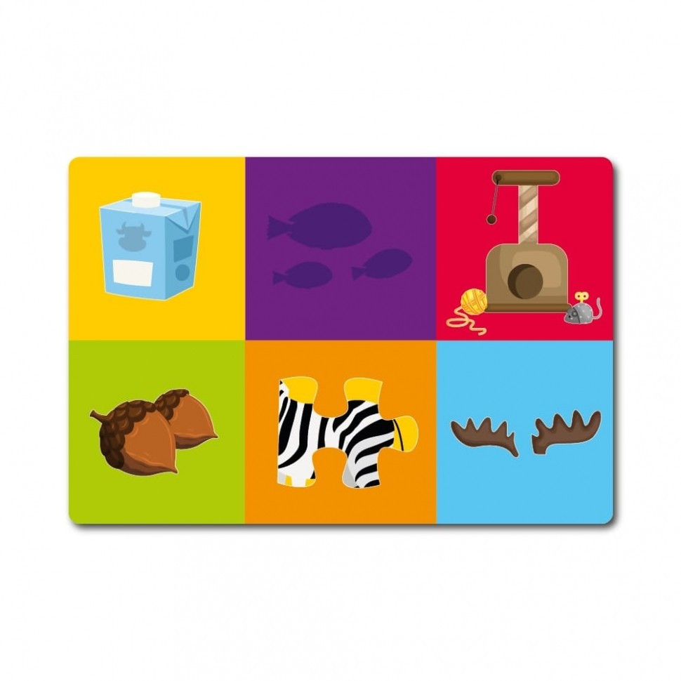 Настільна гра Лото тварини+асоціації ZIRKA 128527, 6 карток-планшеток