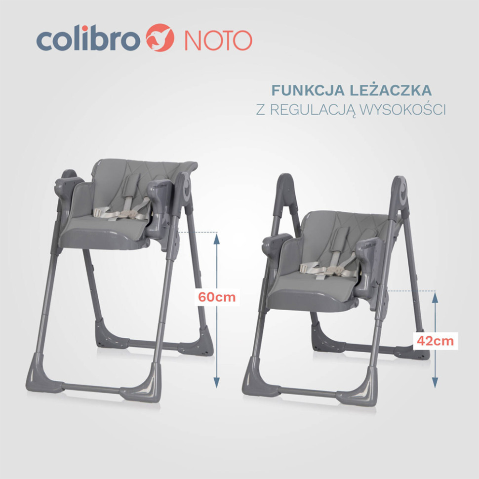 Детский стульчик для кормления Noto Onyx Colibro CCN-11-13 функция шезлонга