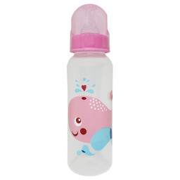 Бутылочка для кормления "Кит" Mega Zayka MGZ-0206(Pink) 250 мл Бутылочка для кормления "Кит" Mega Zayka MGZ-0206(Pink) 250 мл