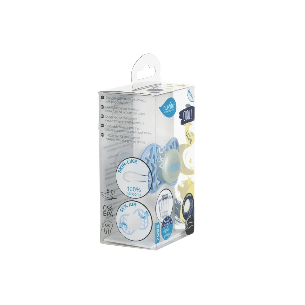 Пустушка Nuvita 7085 Air55 Cool симетрична 6m+ 
