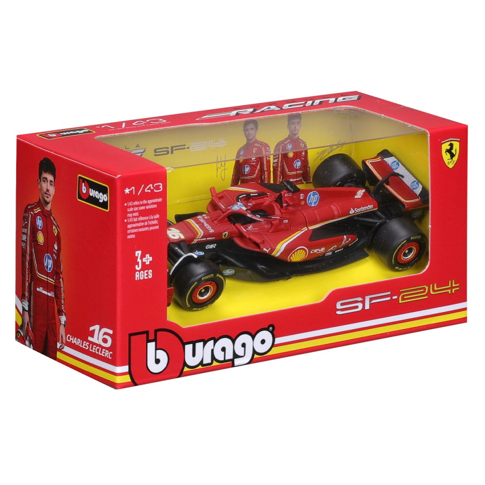 Автомодель FERRARI RACING - SF-24 Bburago 18-36844 масштаб 1:43