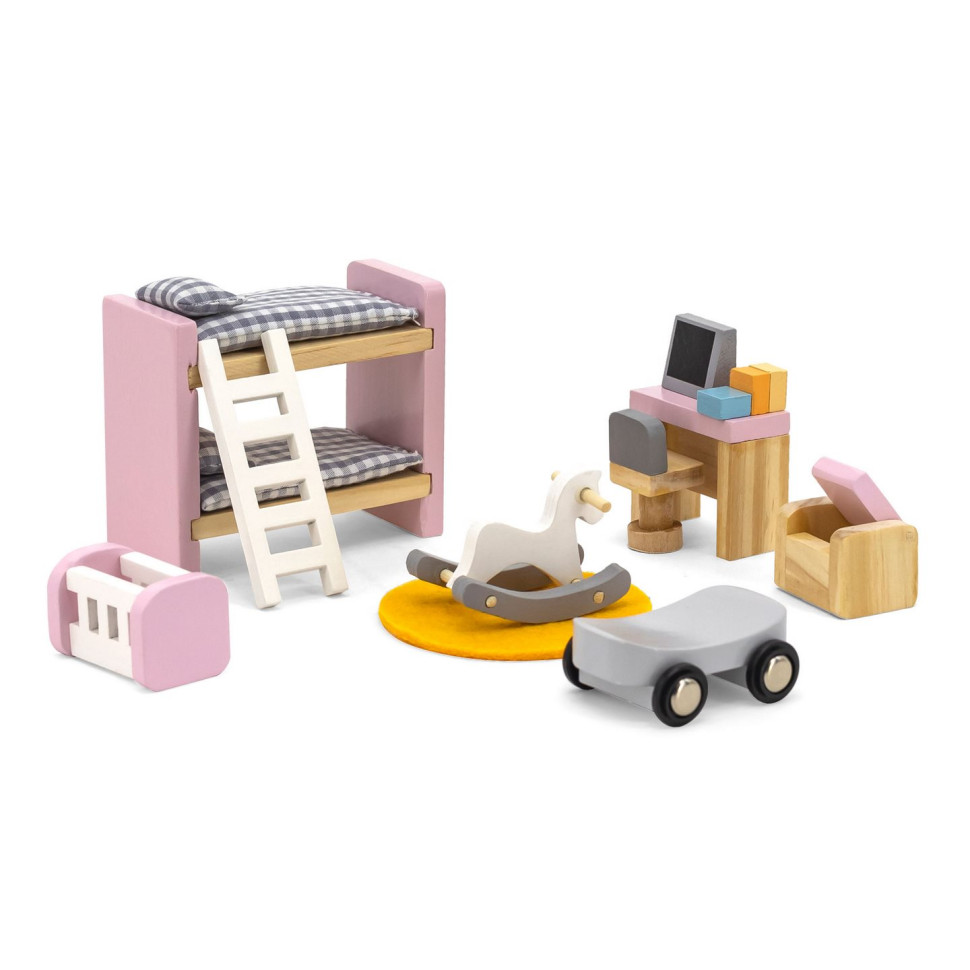 Деревянная мебель для кукол Viga Toys PolarB 44036 Детская комната