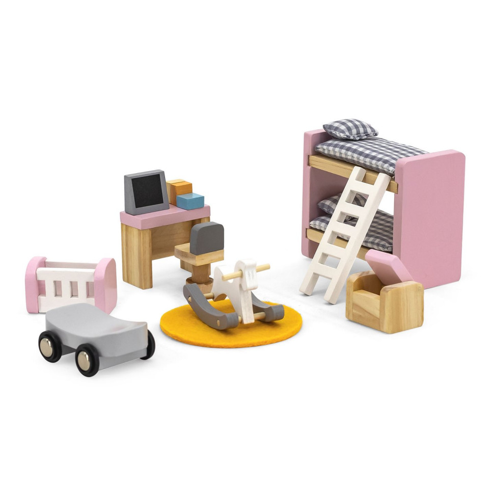 Деревянная мебель для кукол Viga Toys PolarB 44036 Детская комната