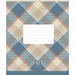 Тетрадь ученическая "Plaid pattern" Школярик 024-3345L-2 в линию, 24 листов