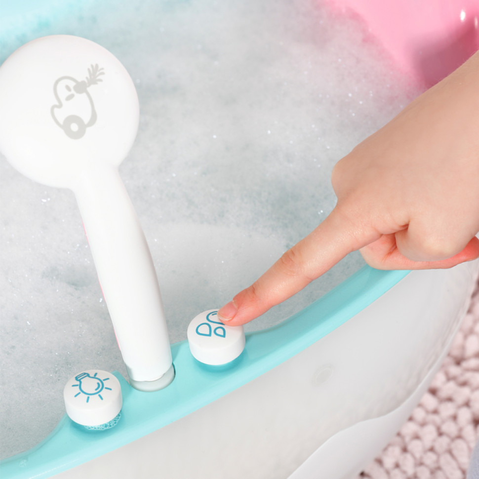 Автоматична ванночка для ляльки ЛЕГКЕ КУПАННЯ BABY born 835784 (світло, звук)