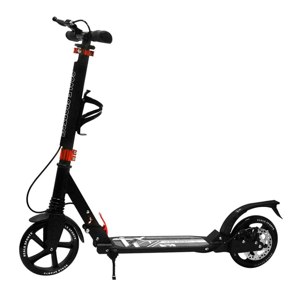 Детский самокат 2-х колесный SS-04 Scale Sports SS04BLACK до 100 кг