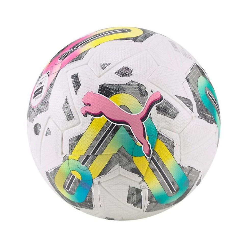 М'яч футбольний Orbita 1 TB (FIFA Quality Pro) Puma 083774-01 білий, рожевий,мультиколор № 5
