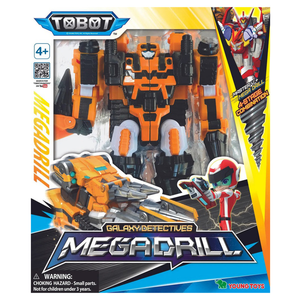 Игрушка-трансформер Детективы Галактики Мега Дрель TOBOT 301104TT