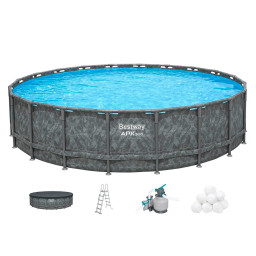 Бассейн каркасный круглый Bestway 561JZ 671х132 cм, 40377 л