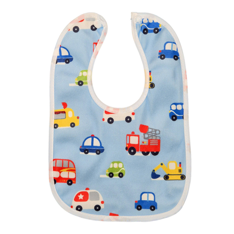 Детский тканевый слюнявчик Mega Zayka MGZ-0600-12 на кнопке