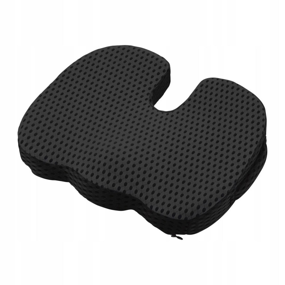 Ортопедическая подушка для сидения 4FIZJO 4FJ0613, 35 x 45 x 7 см, Black