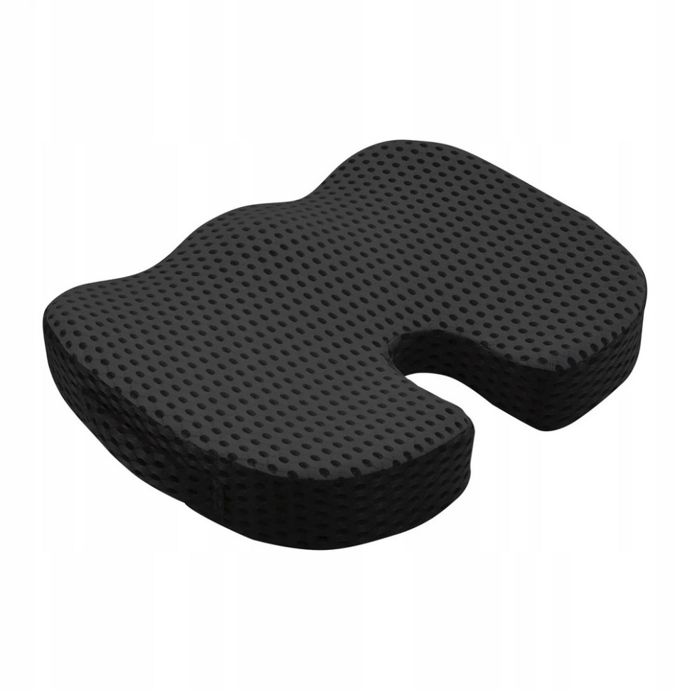 Ортопедическая подушка для сидения 4FIZJO 4FJ0613, 35 x 45 x 7 см, Black