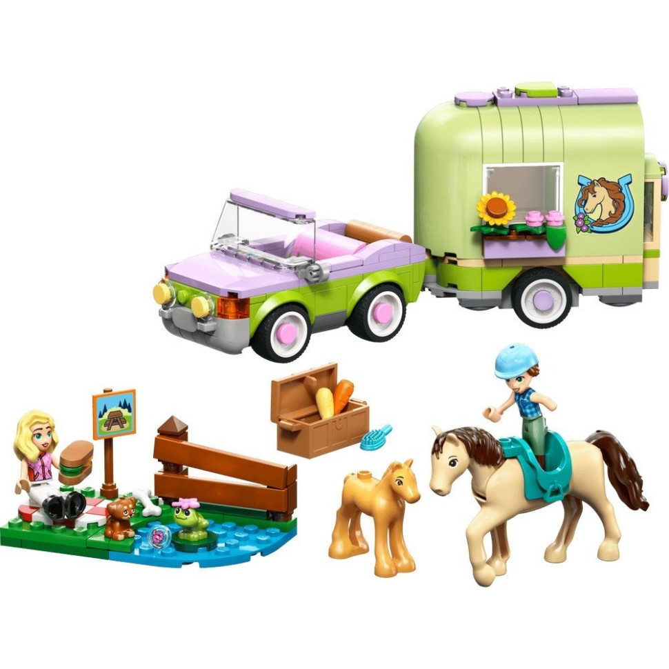 Конструктор Прицеп для лошади и жеребенка LEGO Friends 42695, 269 деталей