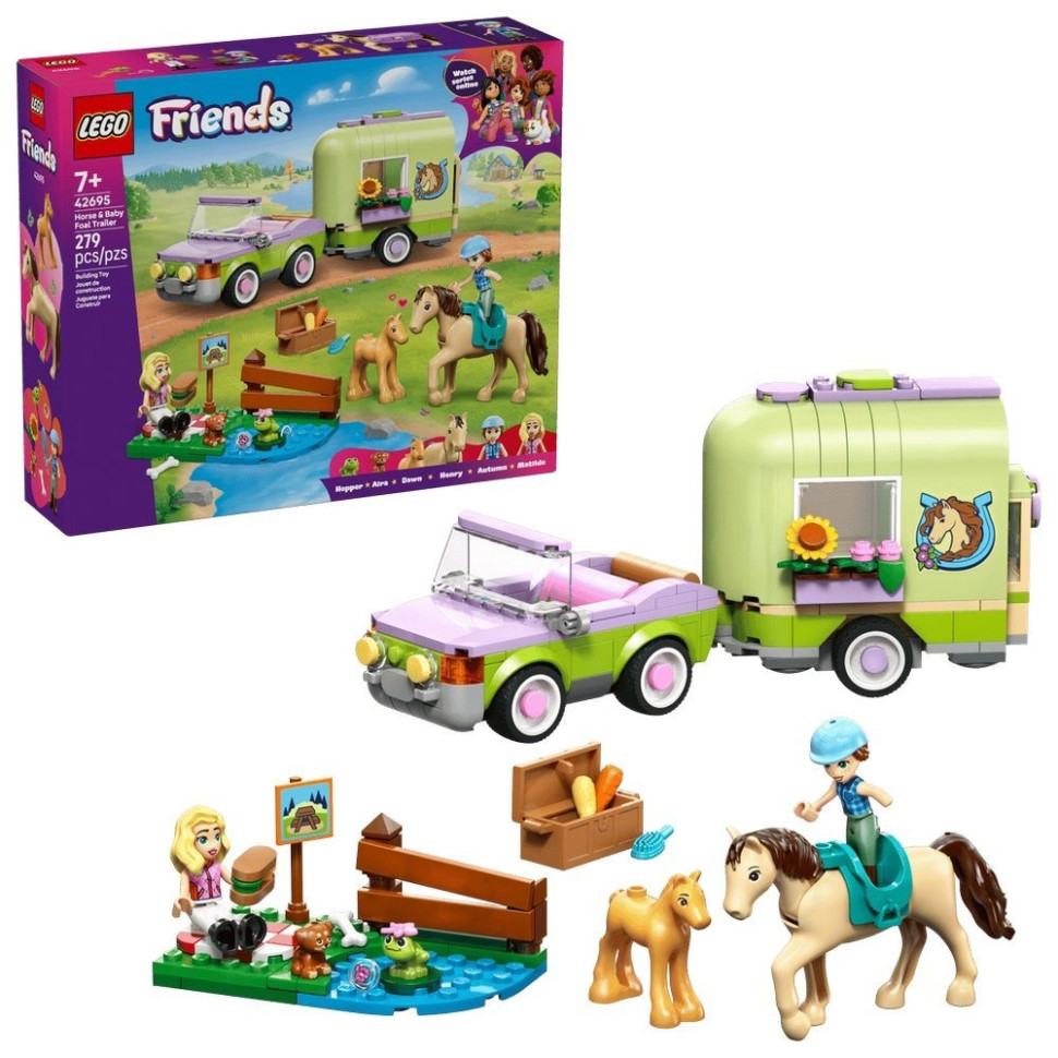 Конструктор Прицеп для лошади и жеребенка LEGO Friends 42695, 269 деталей