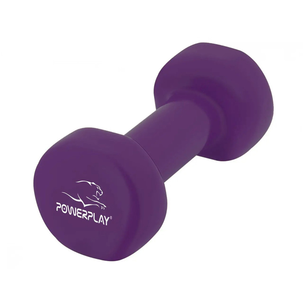 Гантелі вінілові Achilles PowerPlay PP_4125_2.5kg_2in, 2*2.5 кг Фіолетові 2 шт